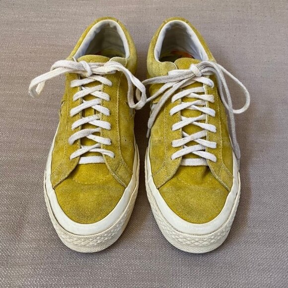 Converse One Star x Golf Le Fleur Sulphur 2017 Unisex Sneaker Mens size 8 Yellow - Picture 3 of 12